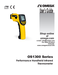 Thumbnail of document Manual - OS-1300-161 -30 to 1300°C, 16:1 Performance Infrared Thermometer